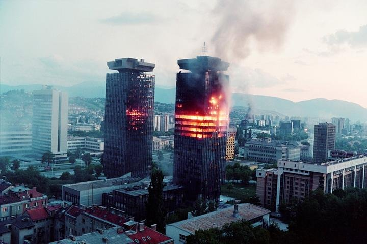 Story about the city in flames.